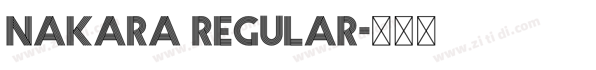 Nakara Regular字体转换